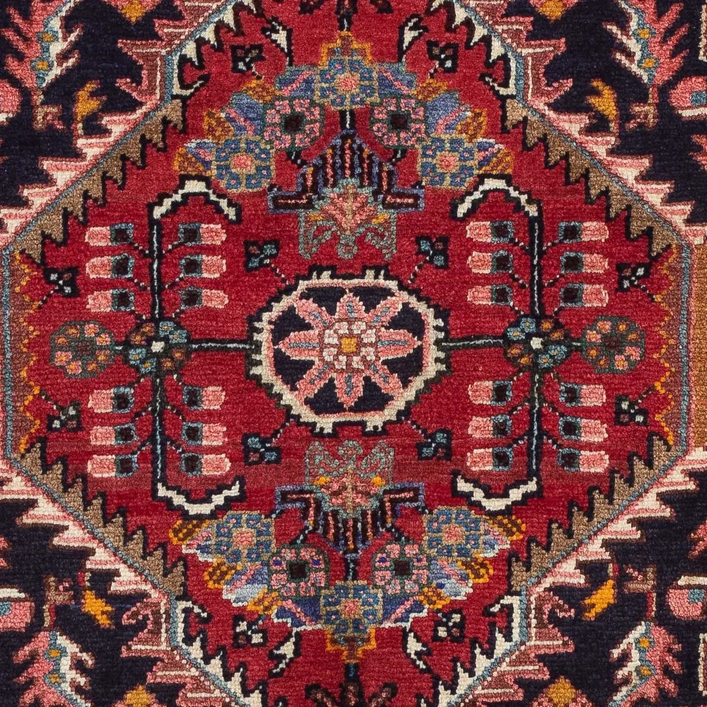 Persisk teppe - Nomadisk - 136 x 89 cm - mørkeblå