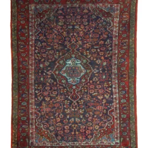 Persisk teppe - Nomadisk - 137 x 103 cm - mørkeblå
