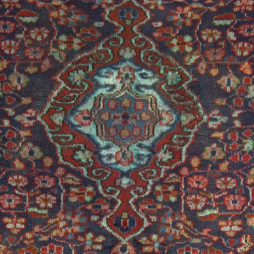 Persisk teppe - Nomadisk - 137 x 103 cm - mørkeblå