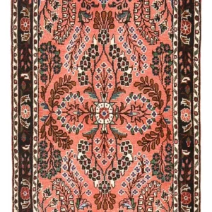 Persisk teppe - Nomadisk - 139 x 77 cm - lys rød
