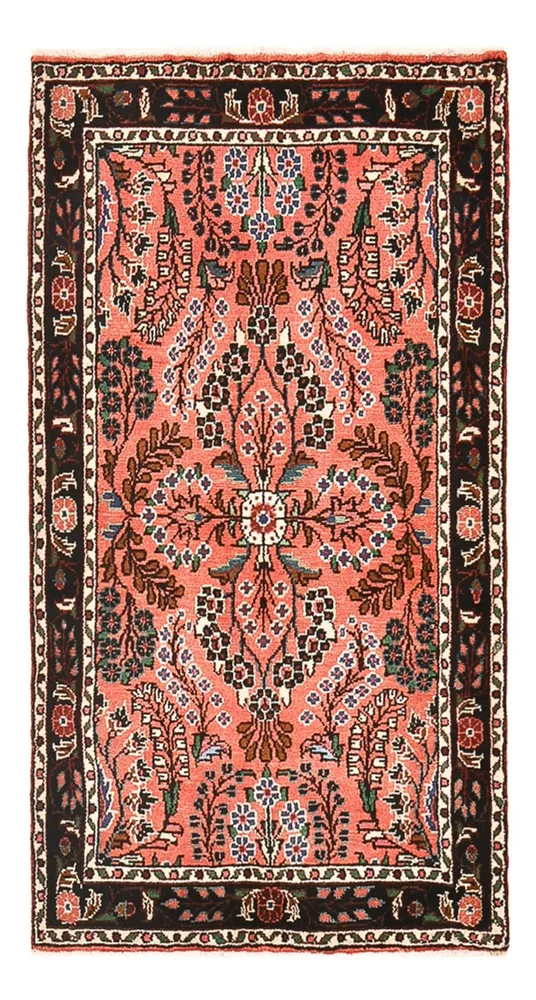 Persisk teppe - Nomadisk - 139 x 77 cm - lys rød