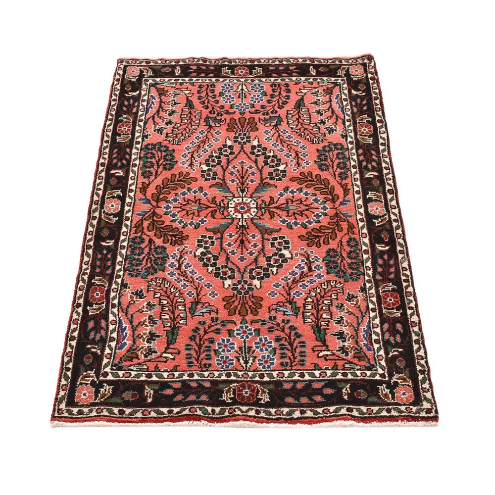 Persisk teppe - Nomadisk - 139 x 77 cm - lys rød