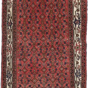 Persisk teppe - Nomadisk - 140 x 120 cm - mørk rød