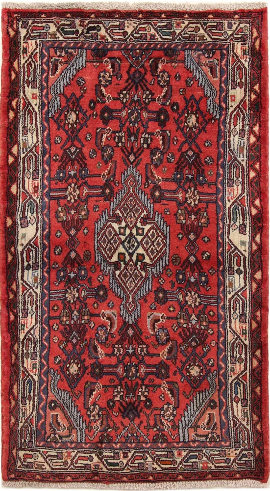 Persisk teppe - Nomadisk - 140 x 80 cm - rød