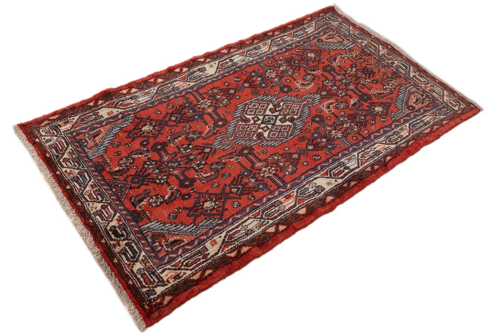 Persisk teppe - Nomadisk - 140 x 80 cm - rød