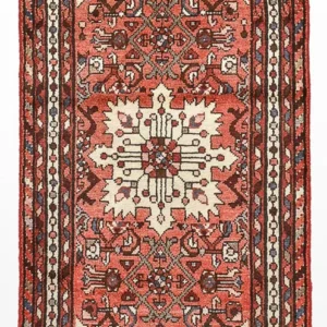 Persisk teppe - Nomadisk - 140 x 64 cm - lys rød