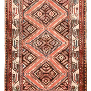 Persisk teppe - Nomadisk - 140 x 97 cm - lys rød