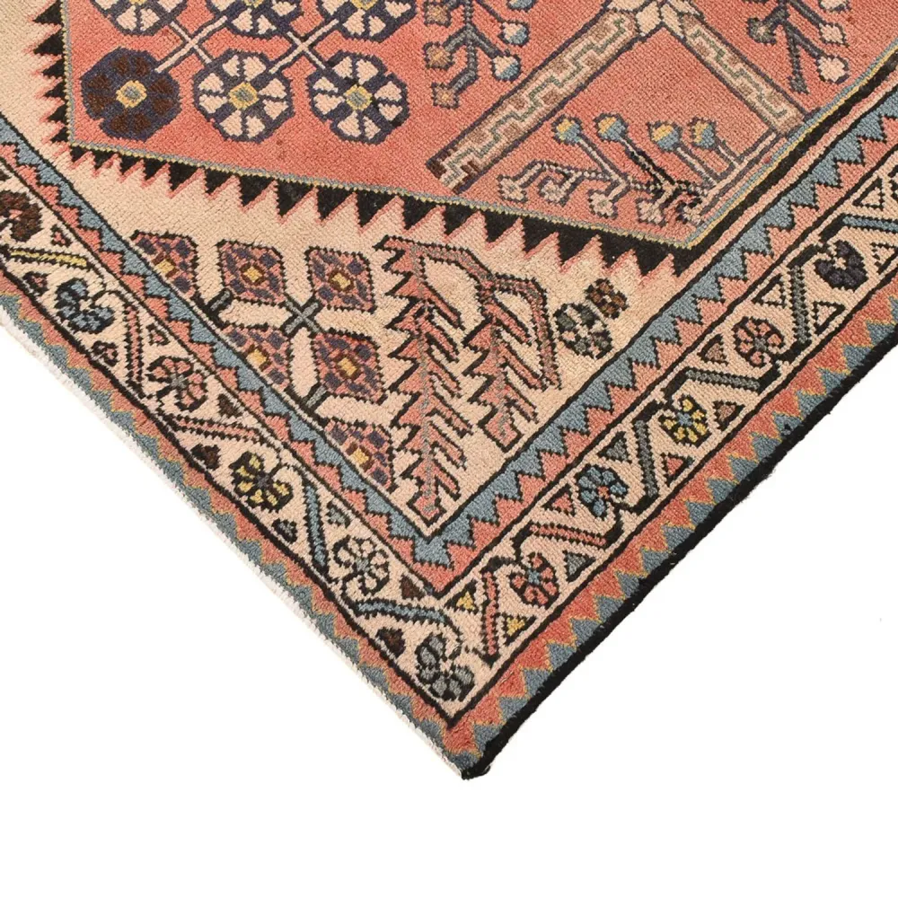 Persisk teppe - Nomadisk - 141 x 103 cm - lys rød