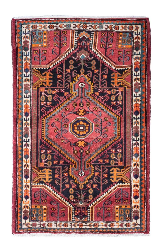 Persisk teppe - Nomadisk - 142 x 90 cm - lys rød