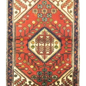 Persisk teppe - Nomadisk - 143 x 106 cm - oransje