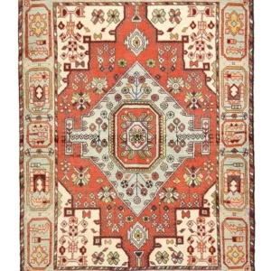 Persisk teppe - Nomadisk - 145 x 100 cm - flerfarget