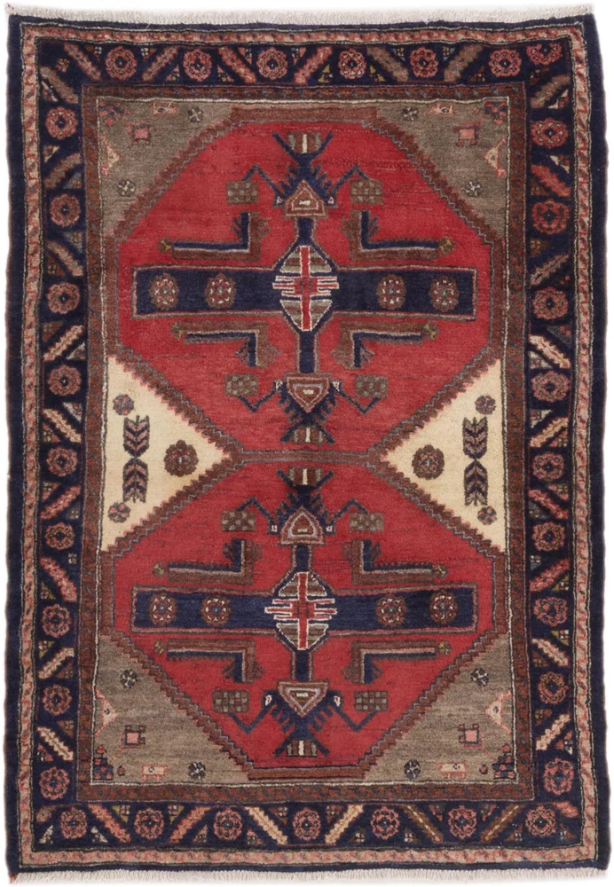 Persisk teppe - Nomadisk - 145 x 107 cm - flerfarget