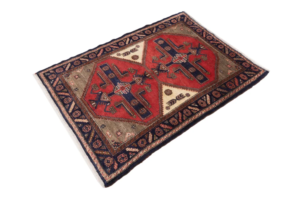 Persisk teppe - Nomadisk - 145 x 107 cm - flerfarget