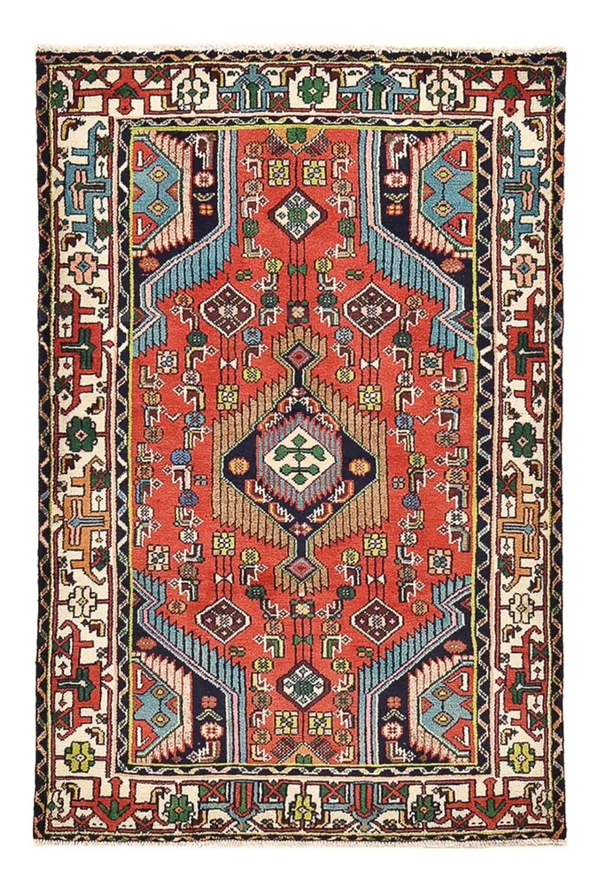 Persisk teppe - Nomadisk - 145 x 96 cm - rød