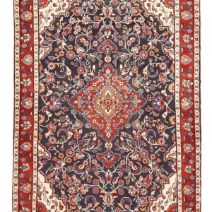 Persisk teppe - Nomadisk - 145 x 98 cm - mørkeblå