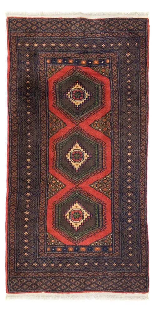 Persisk teppe - Nomadisk - 146 x 75 cm - rød