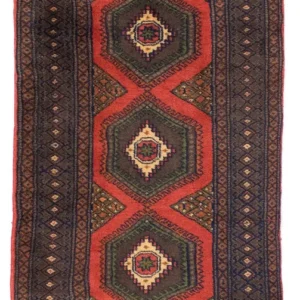 Persisk teppe - Nomadisk - 146 x 75 cm - rød