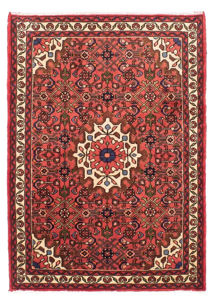 Persisk teppe - Nomadisk - 147 x 100 cm - mørk rød