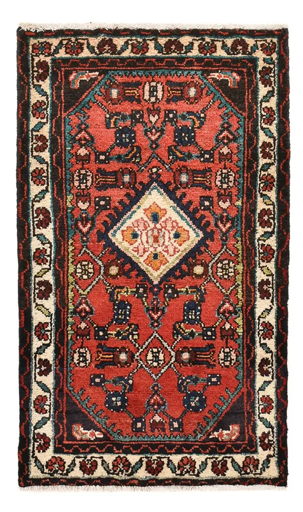 Persisk teppe - Nomadisk - 96 x 56 cm - rød