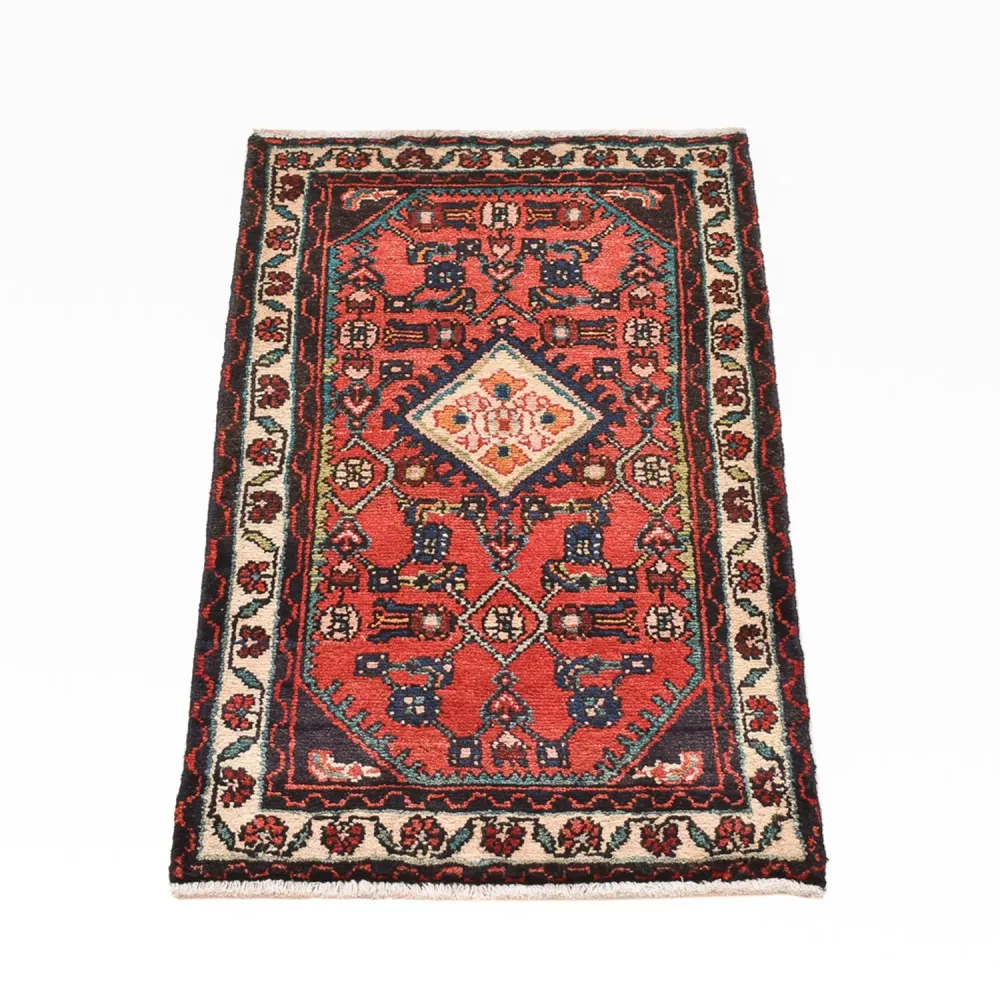 Persisk teppe - Nomadisk - 96 x 56 cm - rød