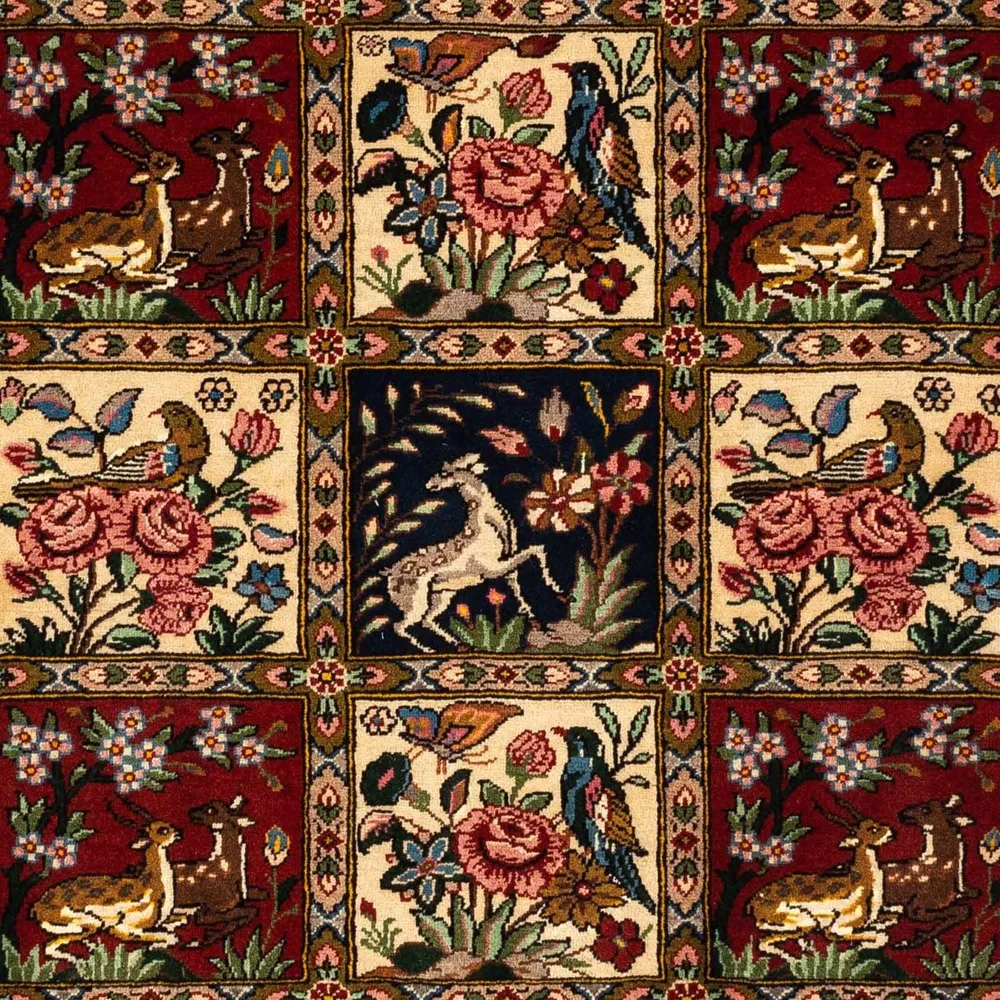 Persisk teppe - Nomadisk - 148 x 103 cm - mørk rød