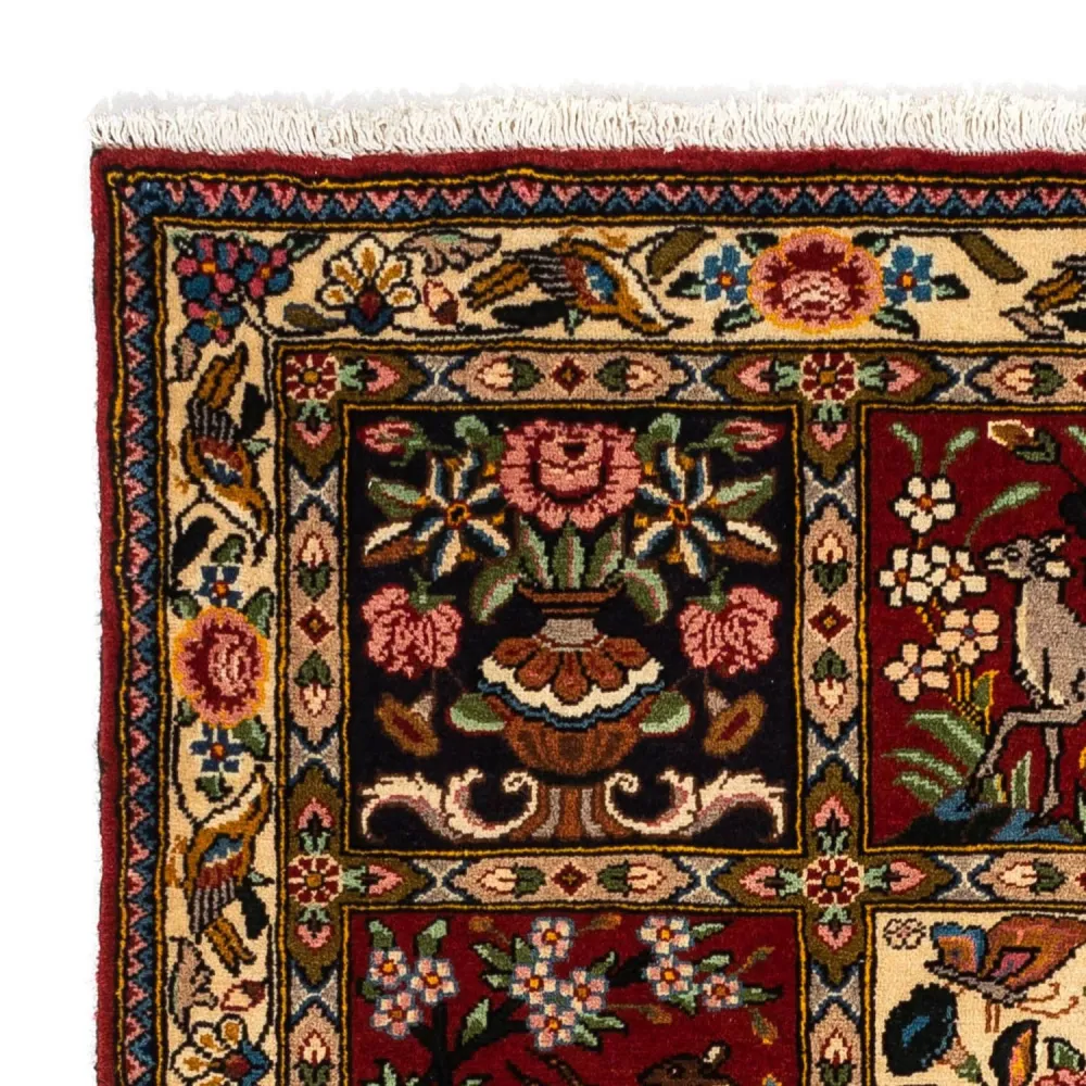 Persisk teppe - Nomadisk - 148 x 103 cm - mørk rød