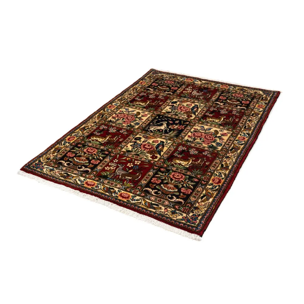 Persisk teppe - Nomadisk - 148 x 103 cm - mørk rød