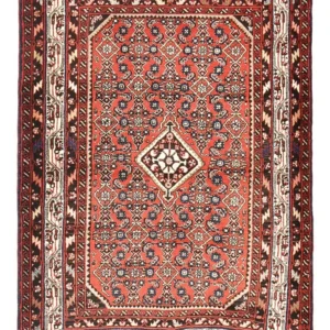 Persisk teppe - Nomadisk - 148 x 105 cm - lys rød