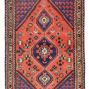 Persisk teppe - Nomadisk - 148 x 97 cm - flerfarget
