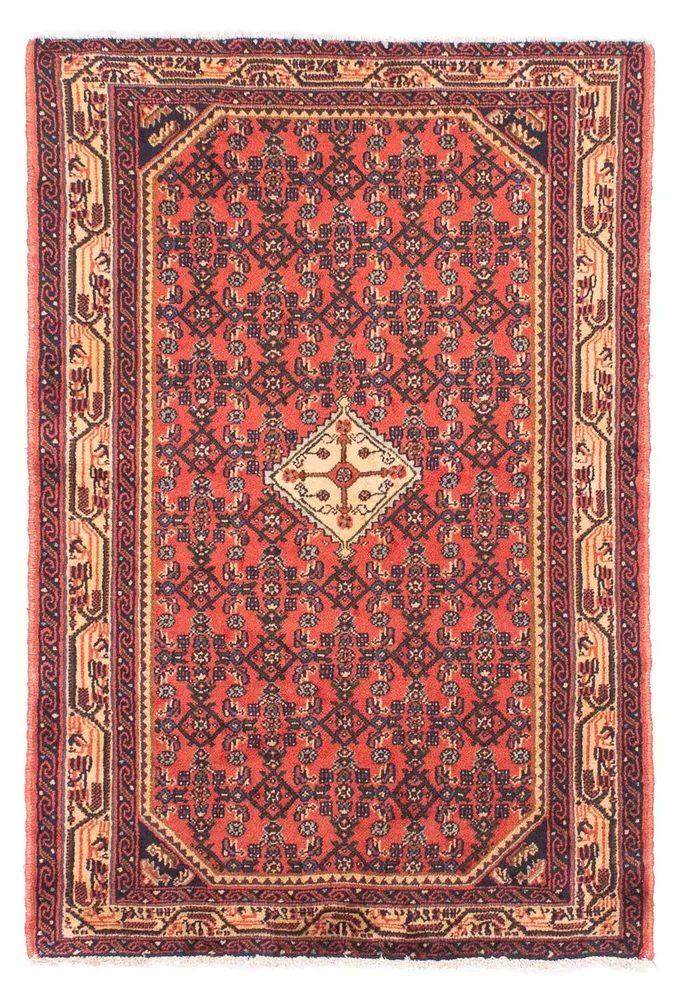 Persisk teppe - Nomadisk - 150 x 102 cm - lys rød