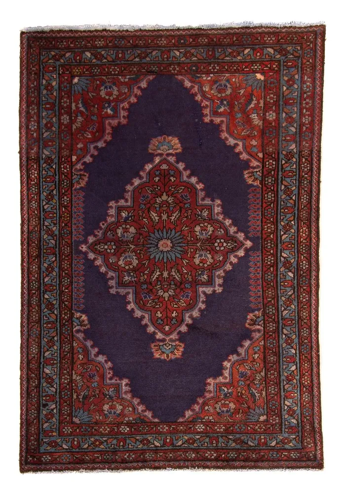 Persisk teppe - Nomadisk - 150 x 105 cm - mørkeblå