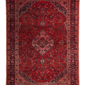 Persisk teppe - Nomadisk - 150 x 107 cm - mørk rød