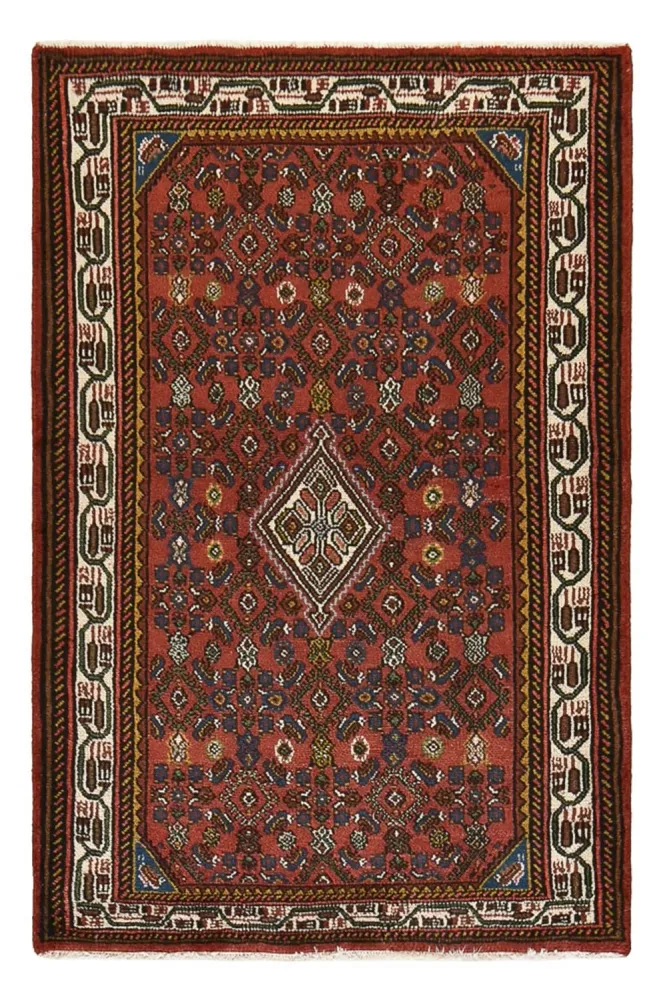 Persisk teppe - Nomadisk - 150 x 99 cm - mørk rød