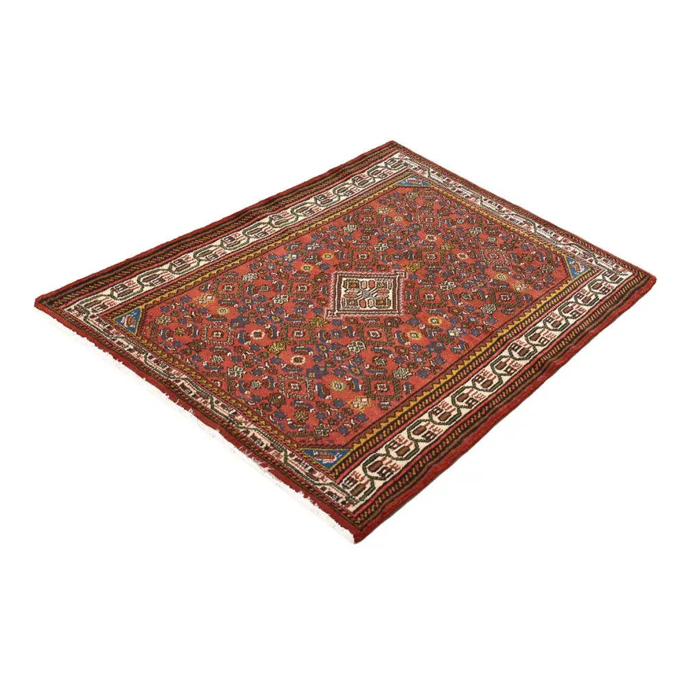 Persisk teppe - Nomadisk - 150 x 99 cm - mørk rød