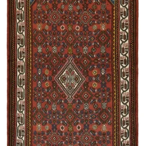 Persisk teppe - Nomadisk - 150 x 99 cm - mørk rød