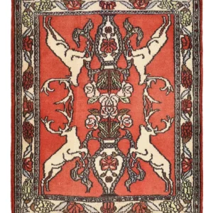 Persisk teppe - Nomadisk - 78 x 67 cm - rød