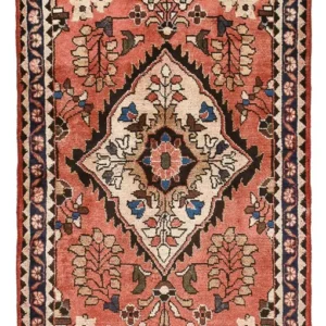Persisk teppe - Nomadisk - 153 x 79 cm - lys rød