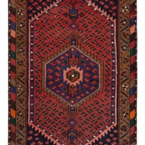 Persisk teppe - Nomadisk - 153 x 74 cm - mørk rød