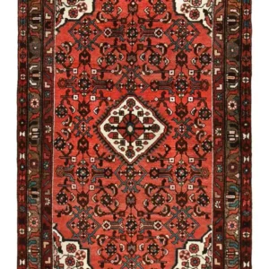 Persisk teppe - Nomadisk - 154 x 100 cm - lys rød