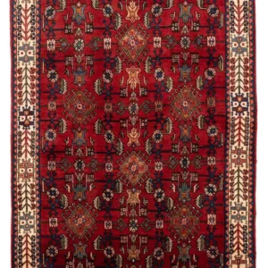 Persisk teppe - Nomadisk - 155 x 103 cm - mørk rød