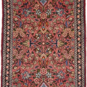 Persisk teppe - Nomadisk - 155 x 110 cm - mørk rød