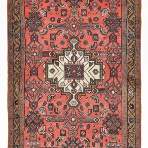Persisk teppe - Nomadisk - 155 x 81 cm - lys rød