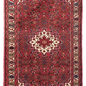 Persisk teppe - Nomadisk - 157 x 105 cm - mørk rød