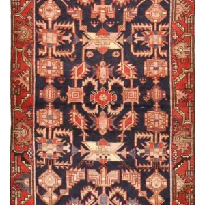 Persisk teppe - Nomadisk - 158 x 110 cm - mørkeblå