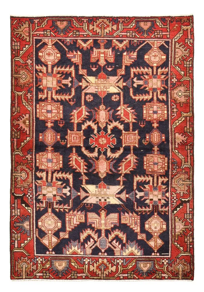 Persisk teppe - Nomadisk - 158 x 110 cm - mørkeblå