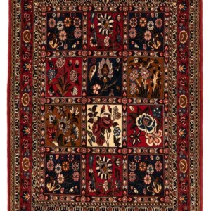 Persisk teppe - Nomadisk - 158 x 112 cm - mørk rød