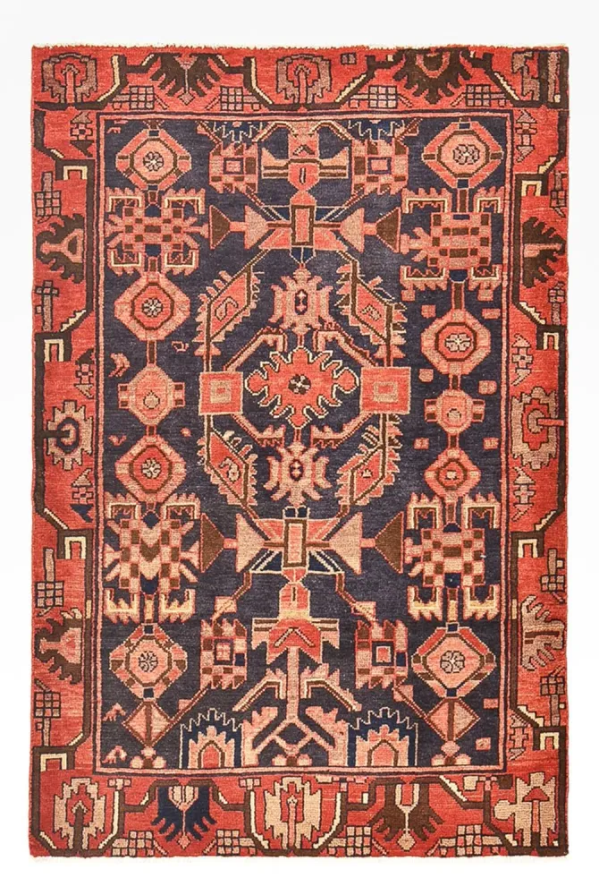 Persisk teppe - Nomadisk - 159 x 106 cm - rød