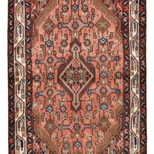 Persisk teppe - Nomadisk - 160 x 100 cm - lys rød