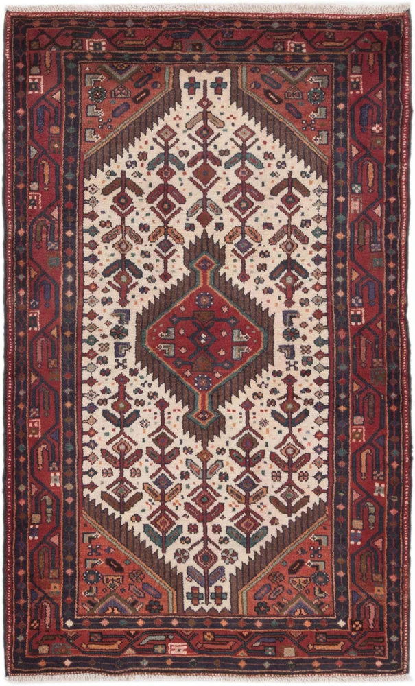 Persisk teppe - Nomadisk - 160 x 100 cm - lys rød