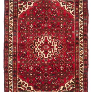 Persisk teppe - Nomadisk - 160 x 115 cm - mørk rød